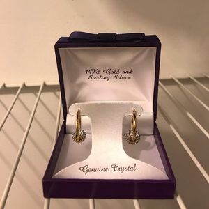 14k gold and sterling silver earrings